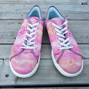 Reebok tie dye neoprene sneakers pink